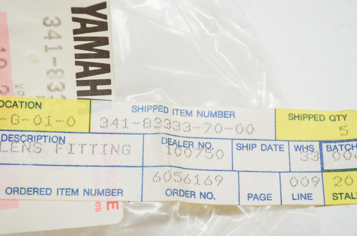 OEM Yamaha 341-83333-70-00 Special Screw NOS