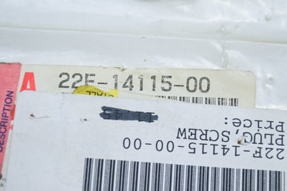 OEM Yamaha 22F-14115-00-00 Screw Plug NOS