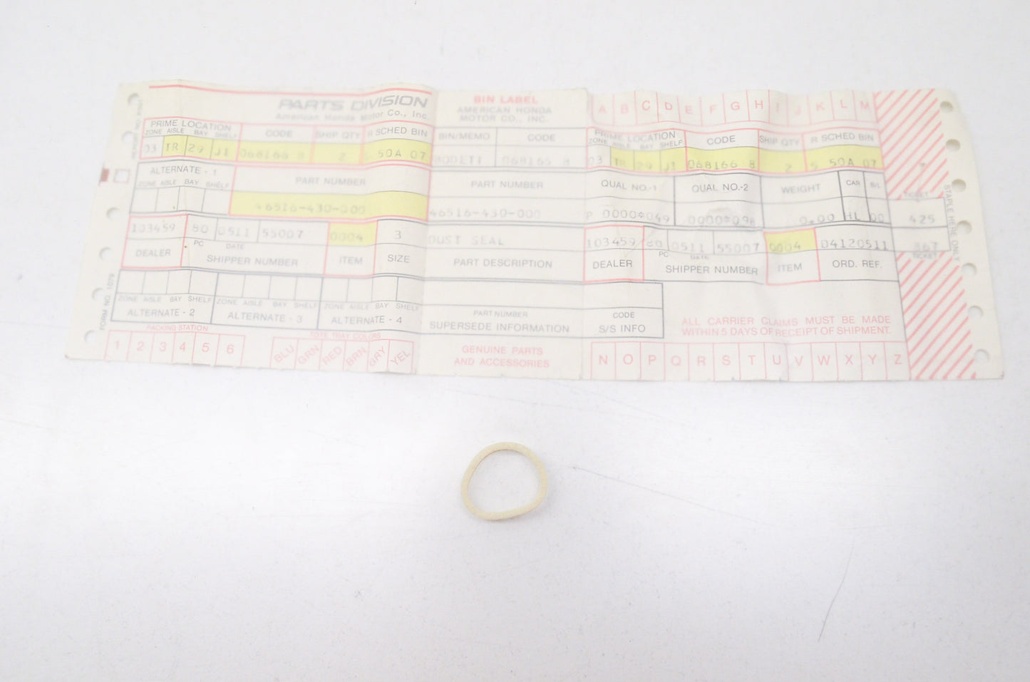 Dust Seal NOS