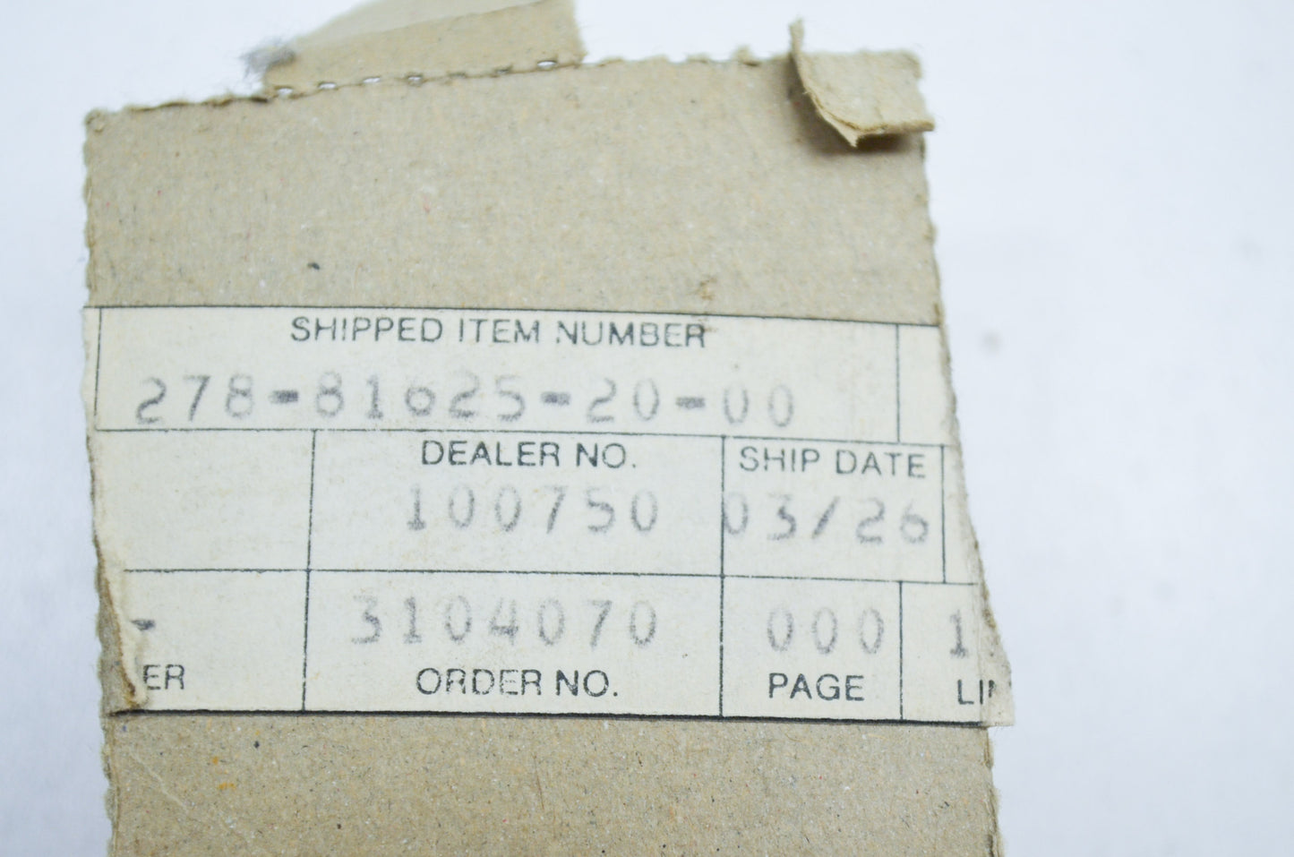 OEM Yamaha 278-81625-20-00 Condenser NOS