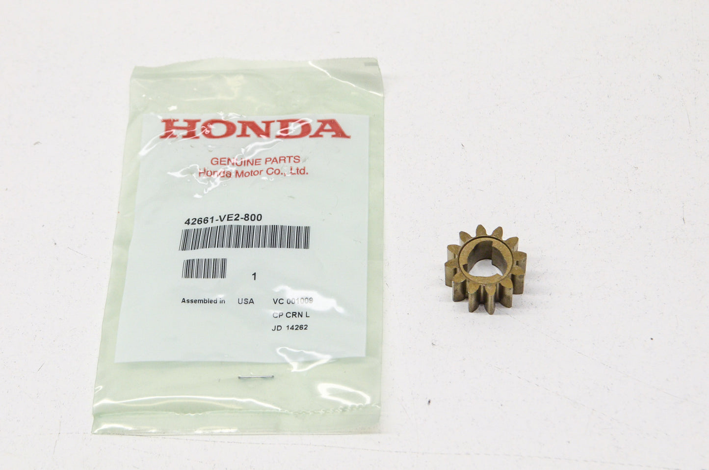OEM Honda 42661-VE2-800 Pinion Gear 12T NOS