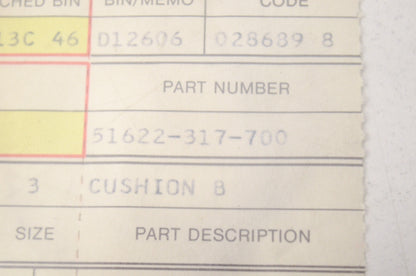 OEM Honda 51622-317-700 Front Rubber B