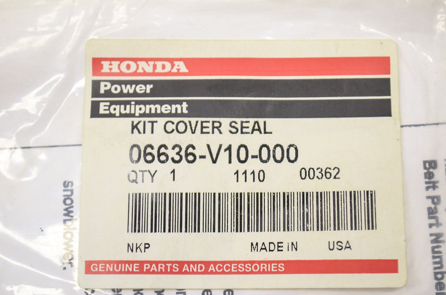 Cover Seal Kit NOS