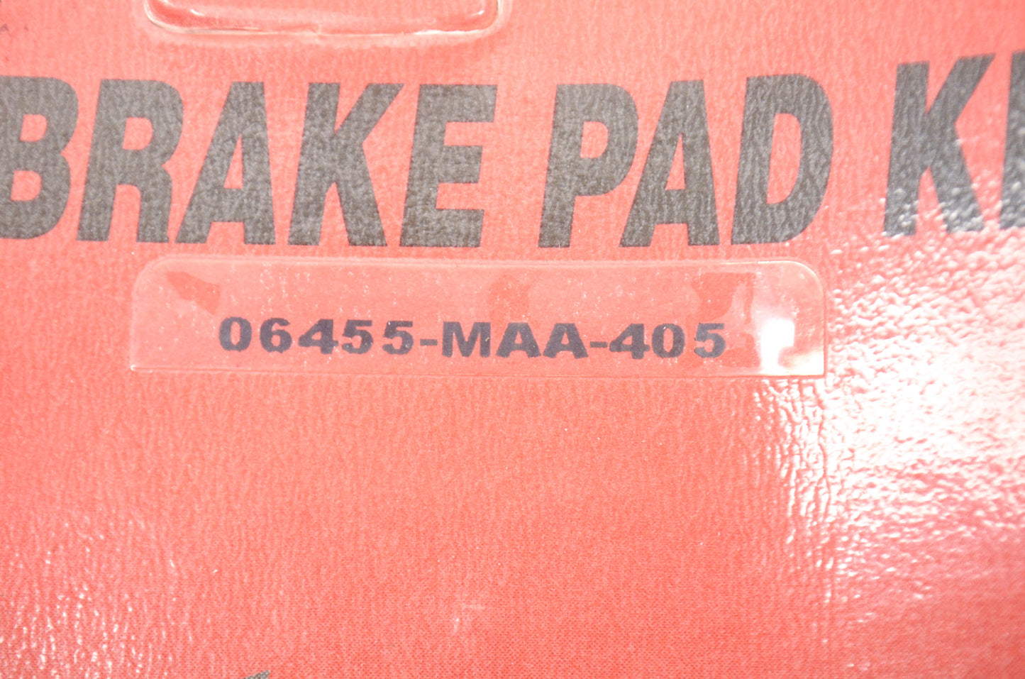 OEM Honda 06455-MAA-405 Front Pad Set NOS
