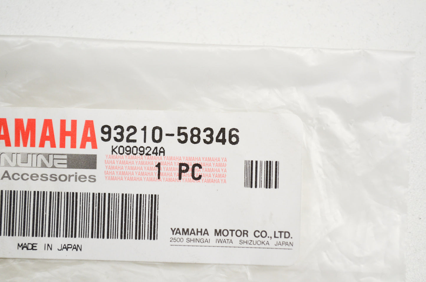 OEM Yamaha 93210-58346-00 O-Ring NOS