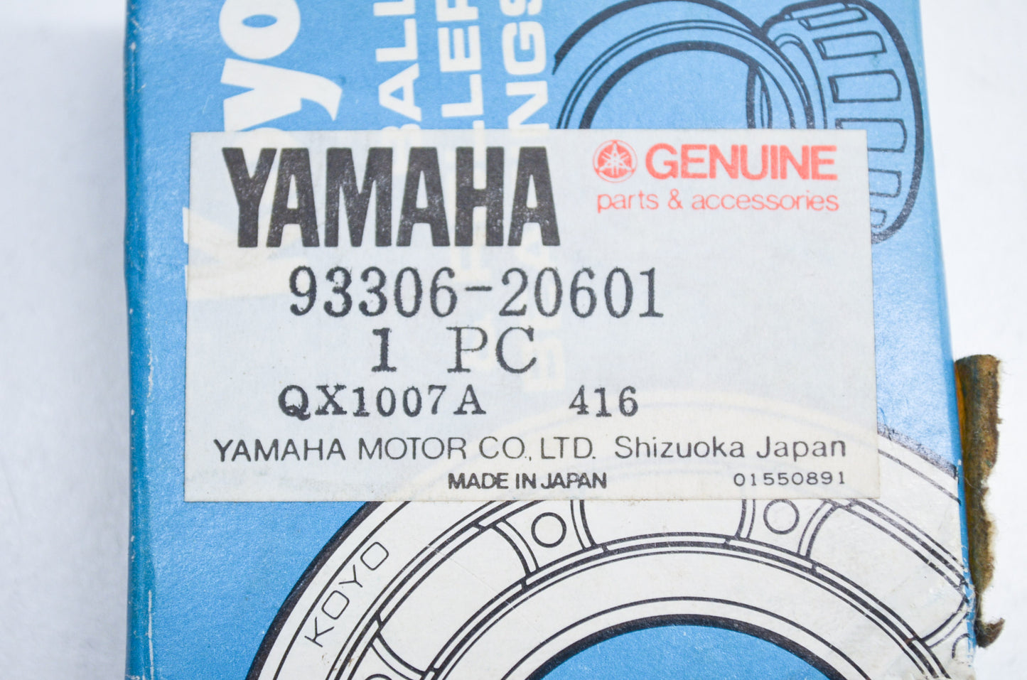 OEM Yamaha 93306-20601-00 Bearing NOS