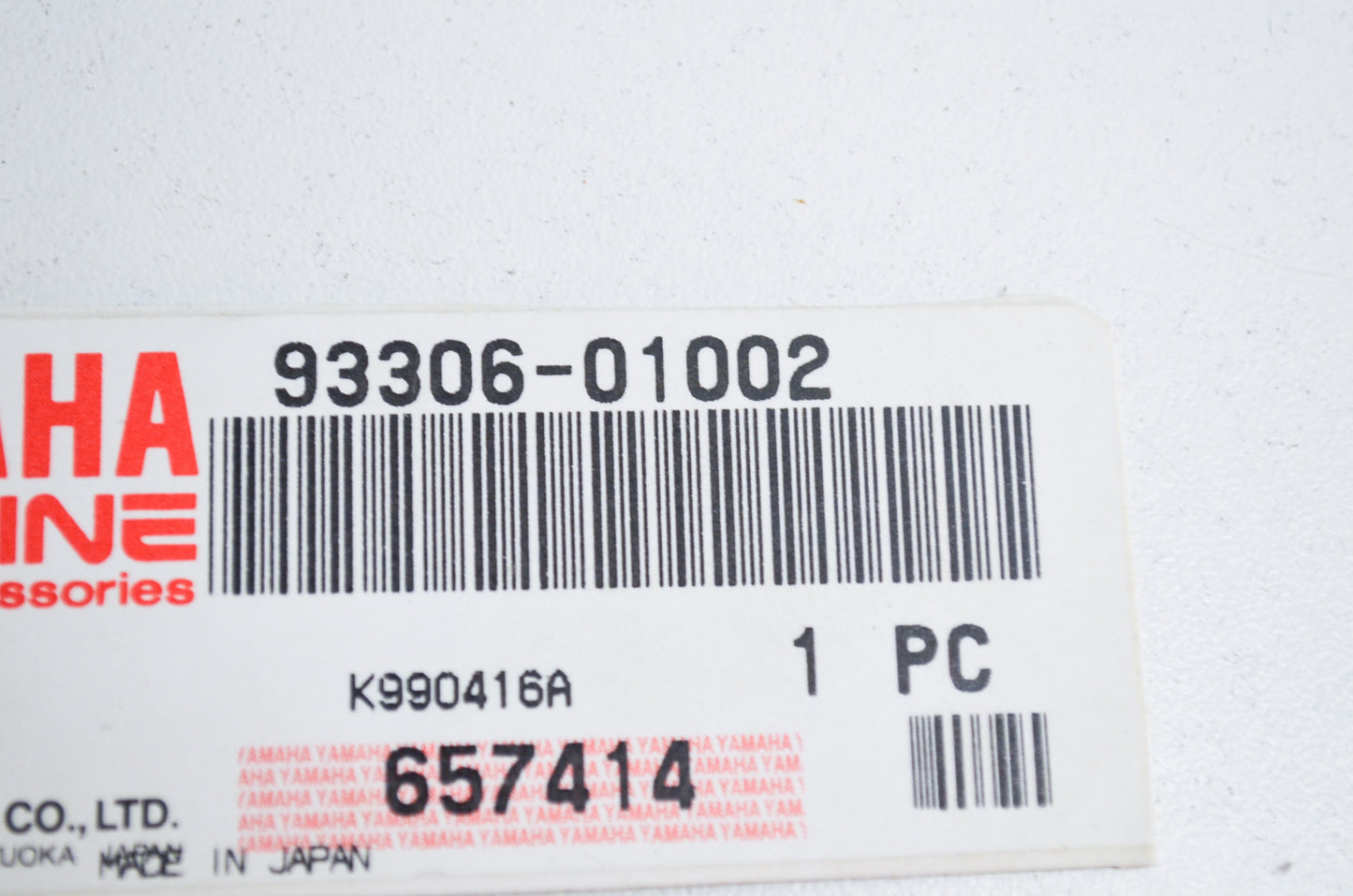 OEM Yamaha 93306-01002-00 Bearing NOS