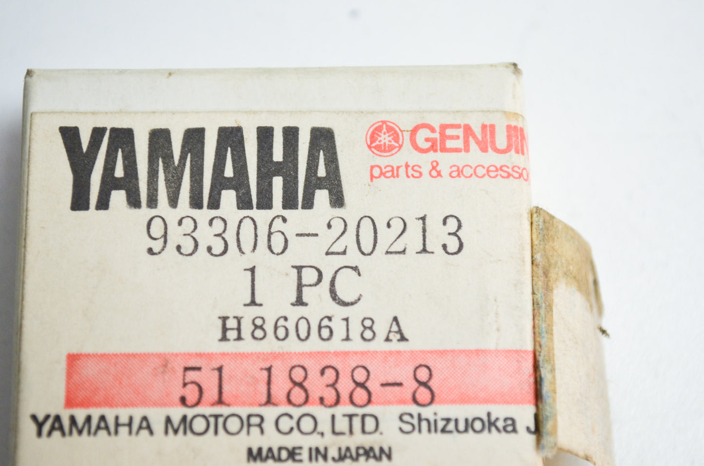 OEM Yamaha 93306-20213-00 Bearing NOS