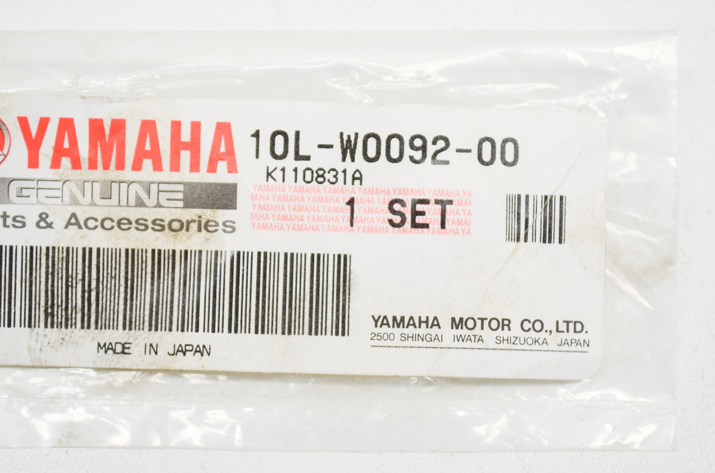 OEM Yamaha 10L-W0092-00-00 Fuel Cock Valve Set NOS