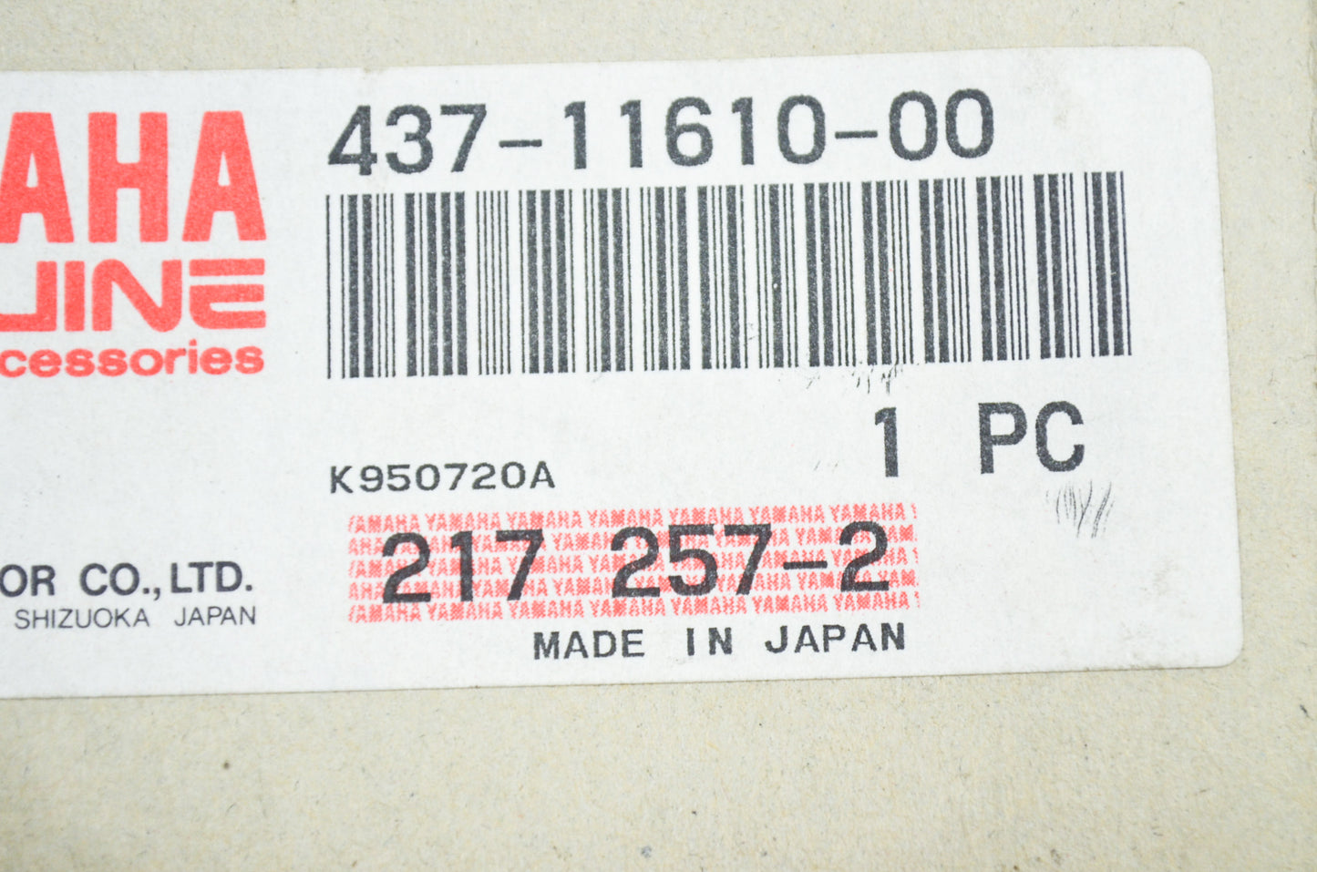 OEM Yamaha 437-11610-00-00 Piston Ring Set STD NOS