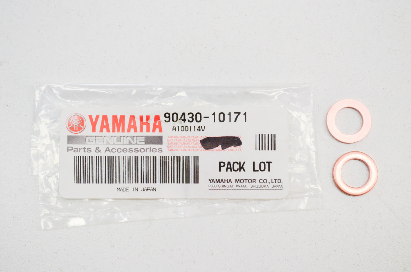 OEM Yamaha 90430-10171-00 Gasket Qty 2 NOS