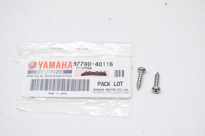 OEM Yamaha 97780-40116-00 Tapping Screw Qty 2 NOS