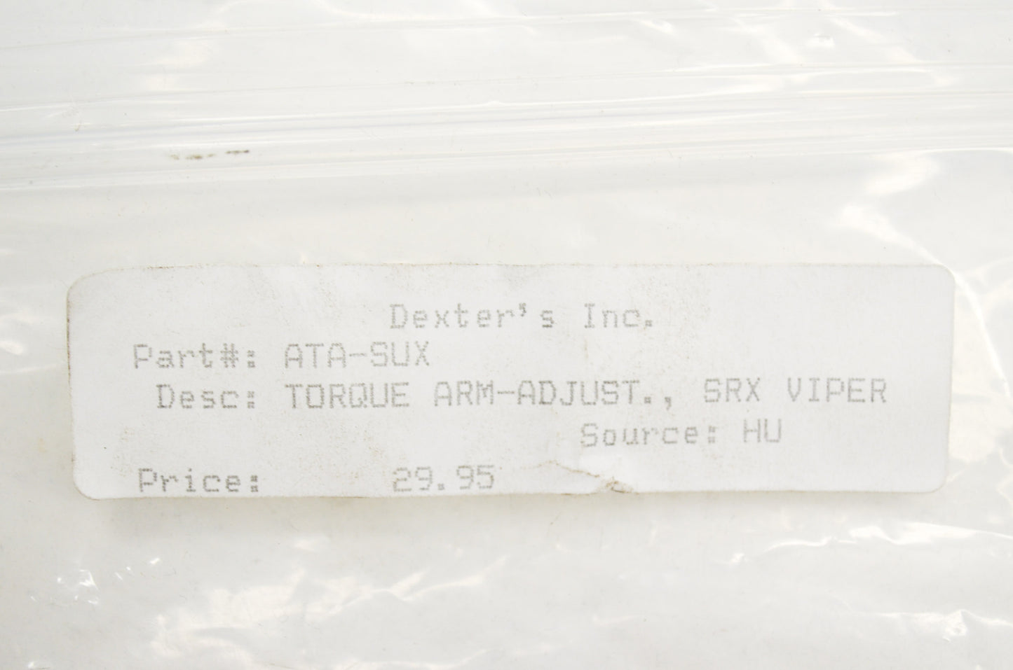 SRX Viper Torque Arm-Adjustment NOS