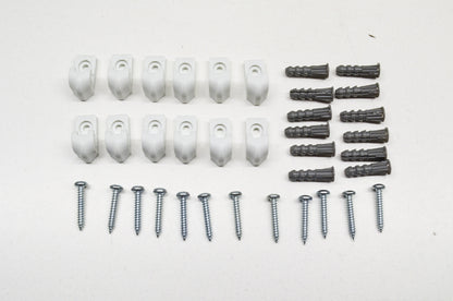 Closetmaid Concrete/Stud Wall Clips Qty 12 NOS