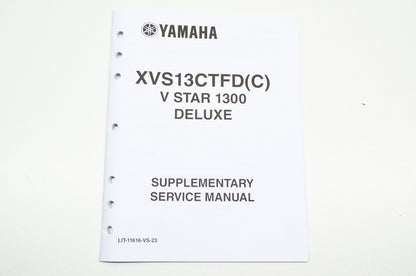 OEM Yamaha LIT-11616-VS-23 XVS13CTFD(C) Supplementary Serv. Manual NOS