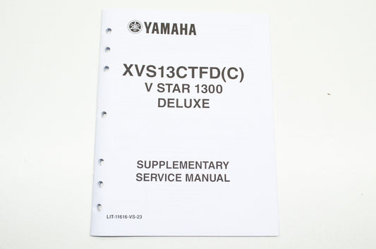 OEM Yamaha LIT-11616-VS-23 XVS13CTFD(C) Supplementary Serv. Manual NOS