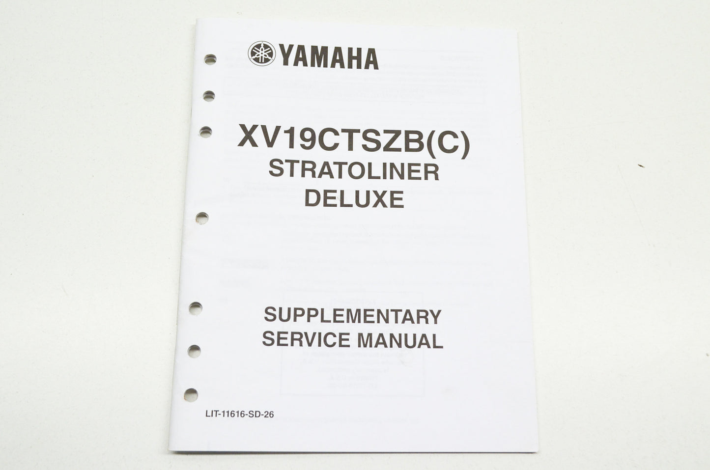 Supplementary Service Manual Stratoliner Deluxe NOS
