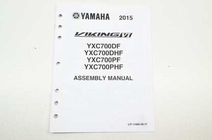 OEM Yamaha LIT-11666-28-17 Assembly Manual 2015 VIKING VI YXC70 NOS