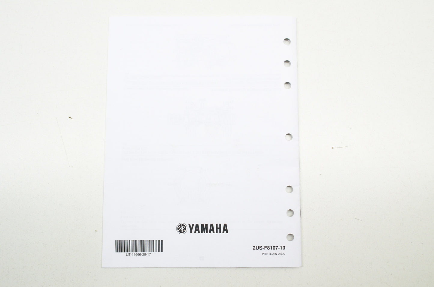 OEM Yamaha LIT-11666-28-17 Assembly Manual 2015 VIKING VI YXC70 NOS