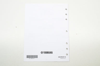 OEM Yamaha LIT-11666-28-17 Assembly Manual 2015 VIKING VI YXC70 NOS