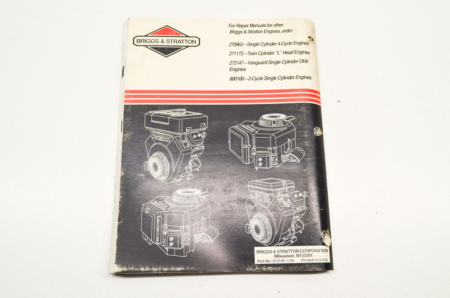 4 Cycle V-Twin Cylinder OHV Engines Repair Manual