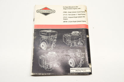4 Cycle V-Twin Cylinder OHV Engines Repair Manual