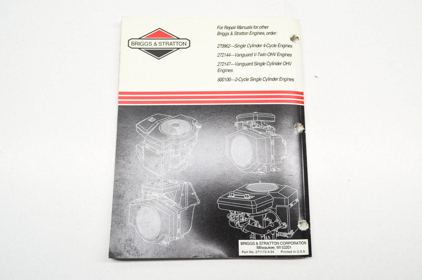 Repair Manual 4-Cycle Twin Cylinder 'L' Head Engines