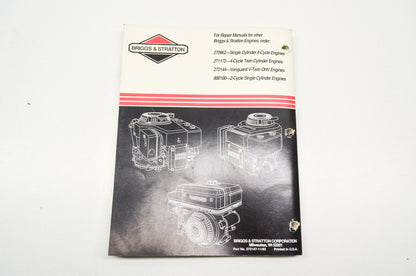 Repair Manual Single Cylinder OHV Engines