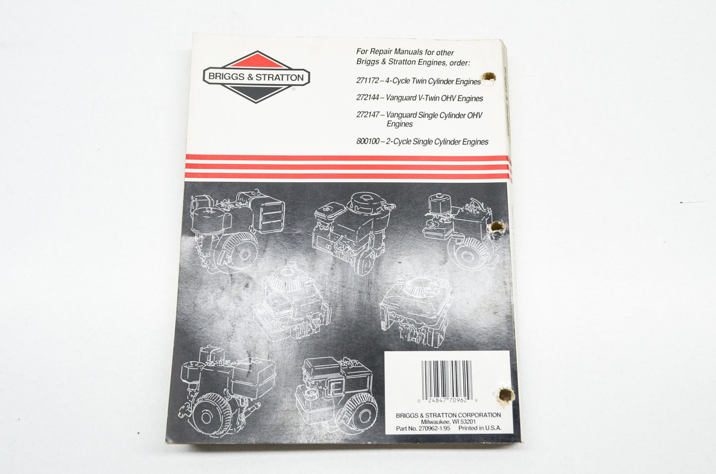 Repair Manual Single Cylinder 4-Cycle Engines