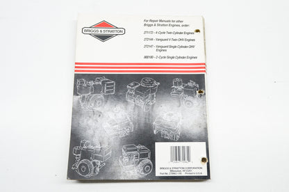 Repair Manual Single Cylinder 4-Cycle Engines