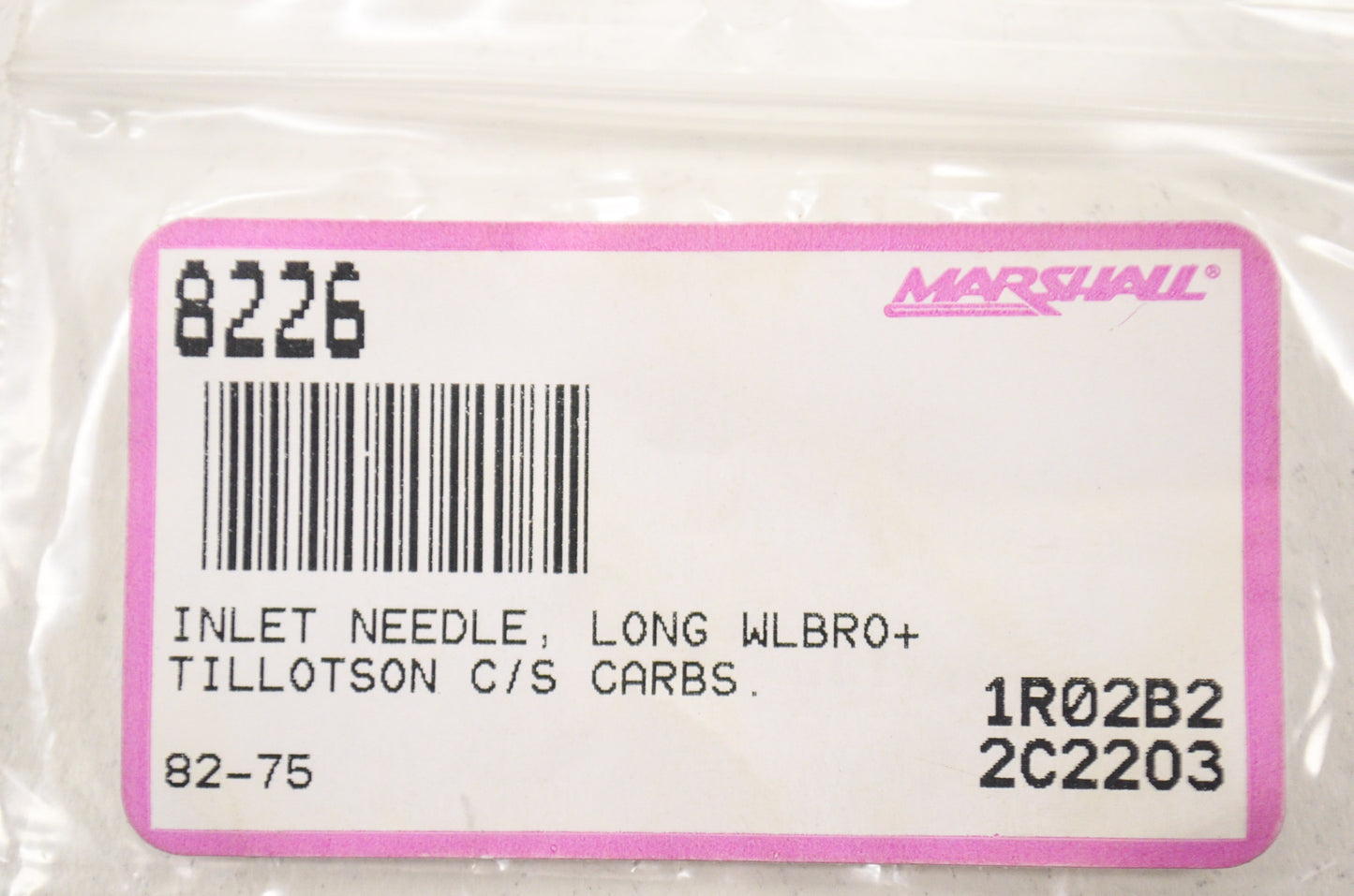 Marshall 8226, 82-75 Inlet Needle NOS
