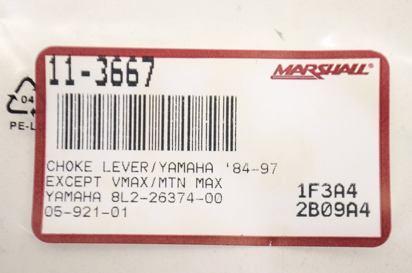 New Sport Parts Inc. Choke Lever Yamaha NOS