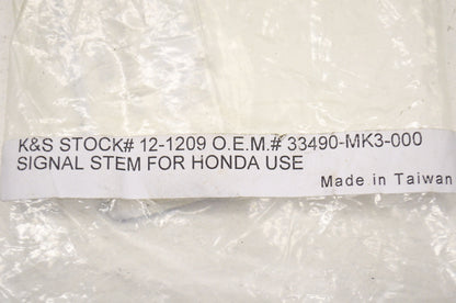 New K&S Turn Signal Stem Honda NOS