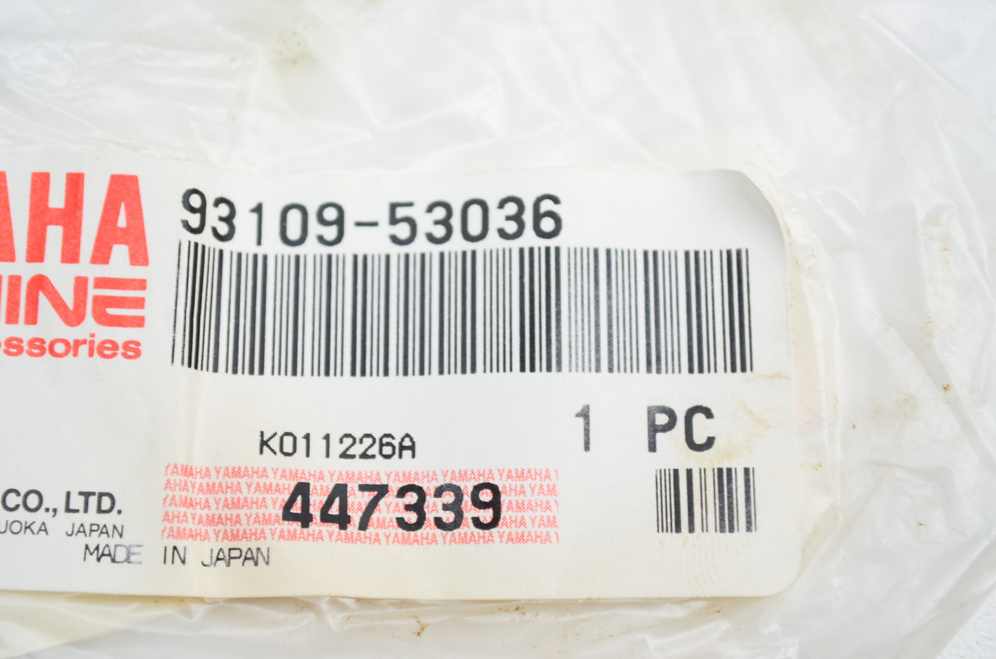 OEM Yamaha 93109-53036-00 Oil Seal Type SDO NOS