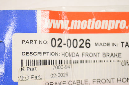 Motion Pro 02-0026 Front Brake Cable Honda NOS
