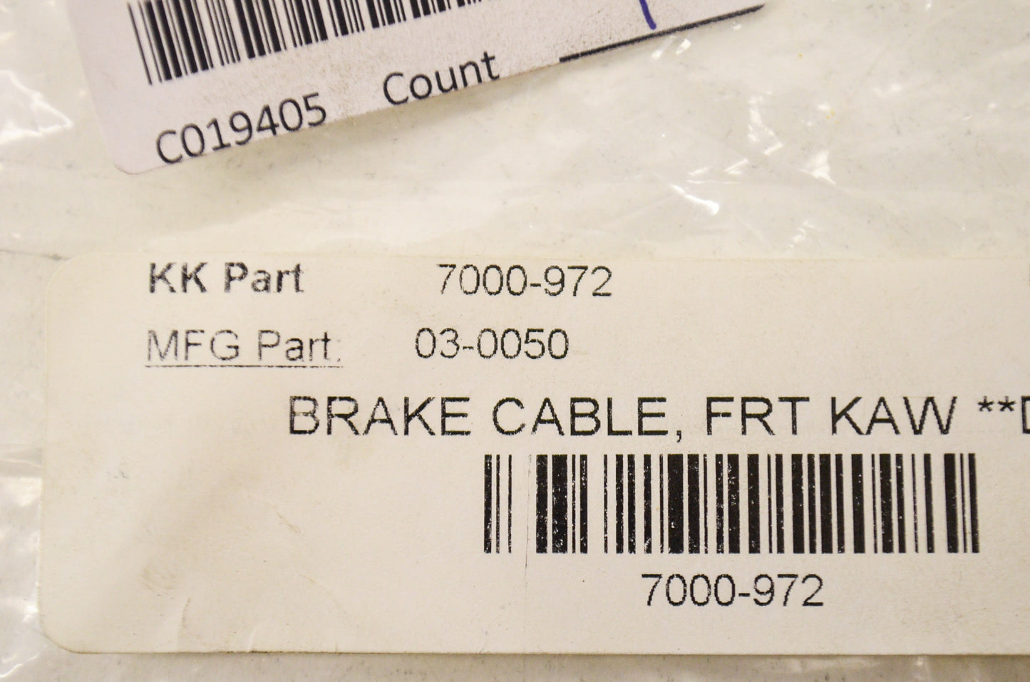 Motion Pro 03-0050, 03-050 Front Brake Cable Kawasaki NOS