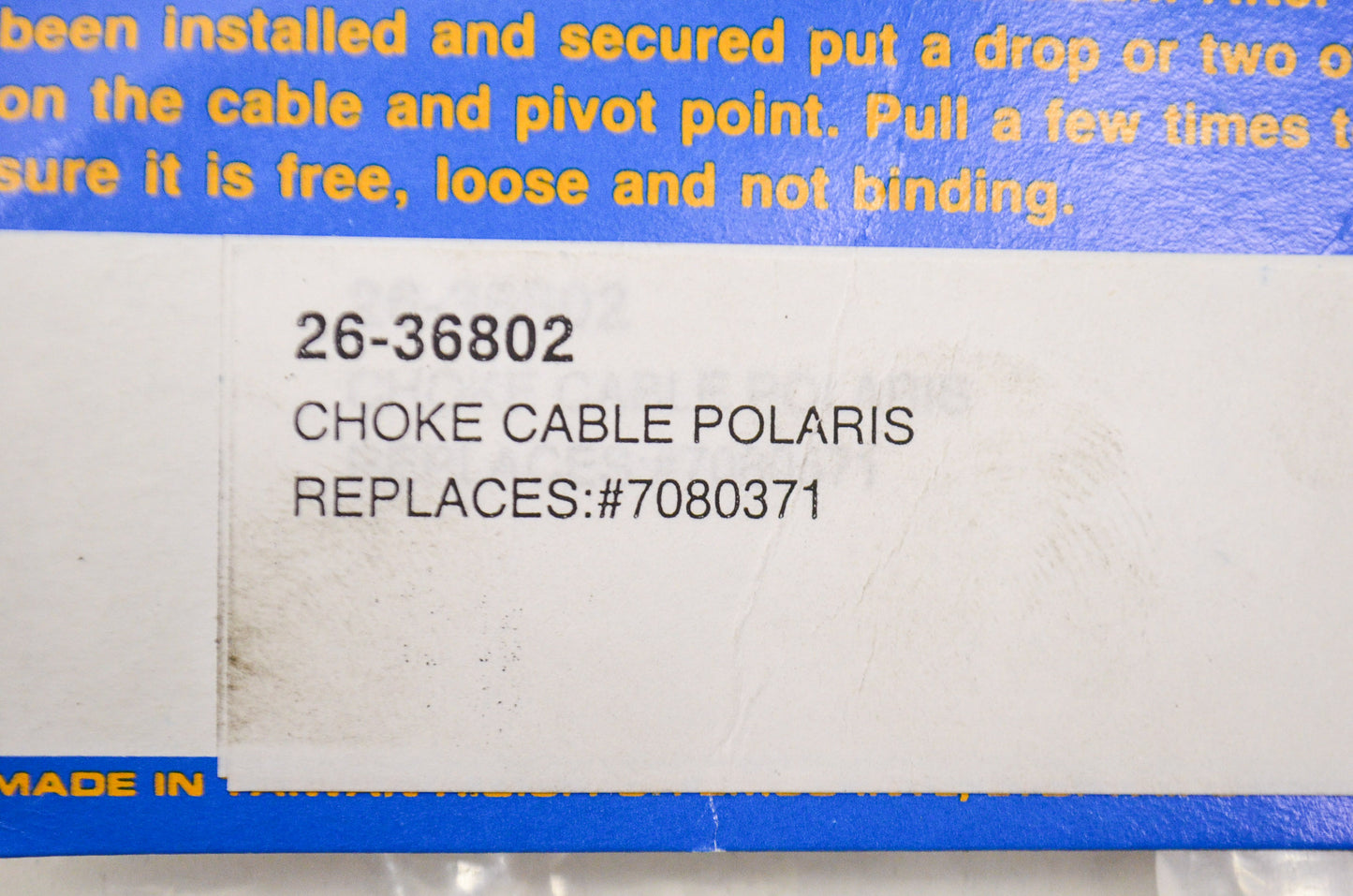 EMGO 26-36802 Choke Cable Polaris NOS