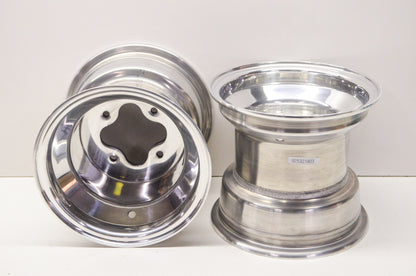New ITP 9x8 T-9 Pro Series Polished ATV Wheel Qty 2