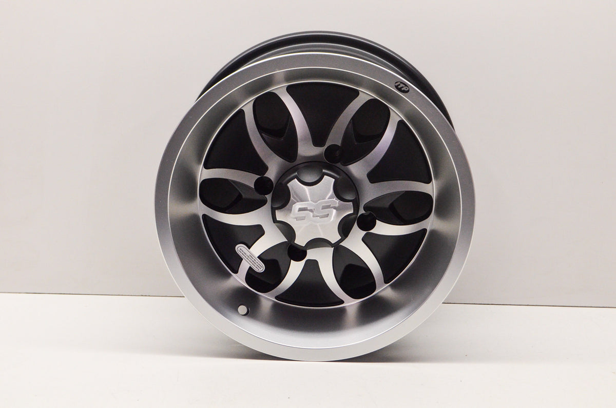 ITP 1428458404B 14x7 4/137 5+2 System Six Machined with Black Wheel NOS