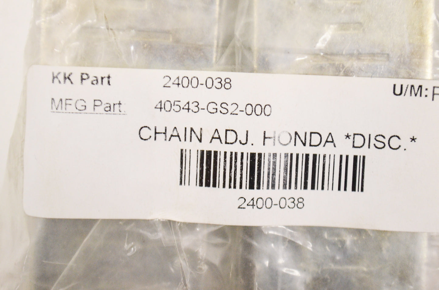 New After Market Honda Chain Adjuster NOS