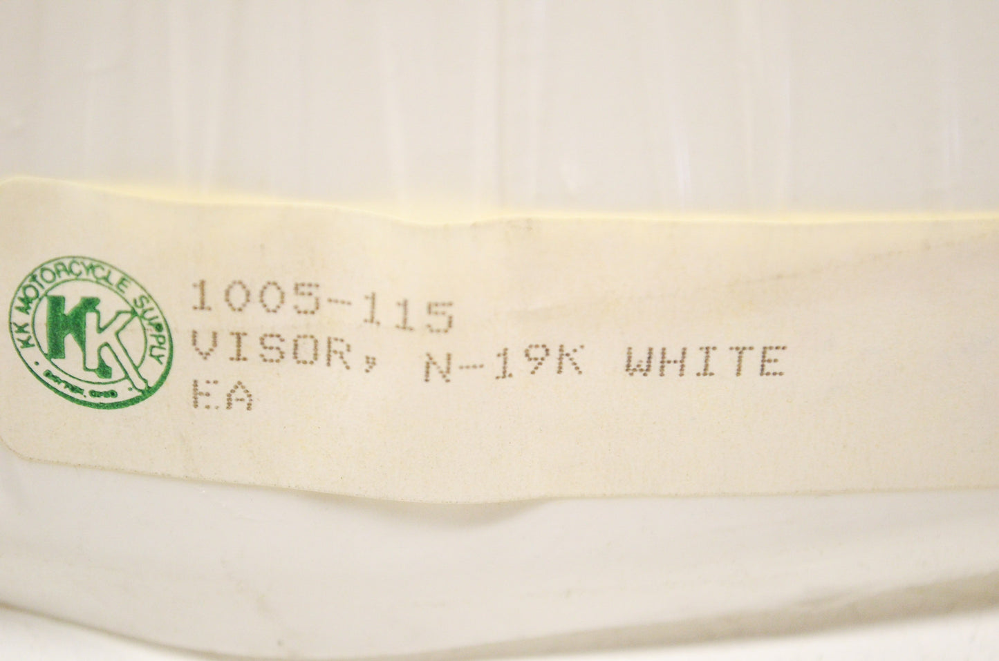 New Nolan N19 White Visor NOS