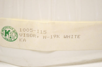 New Nolan N19 White Visor NOS