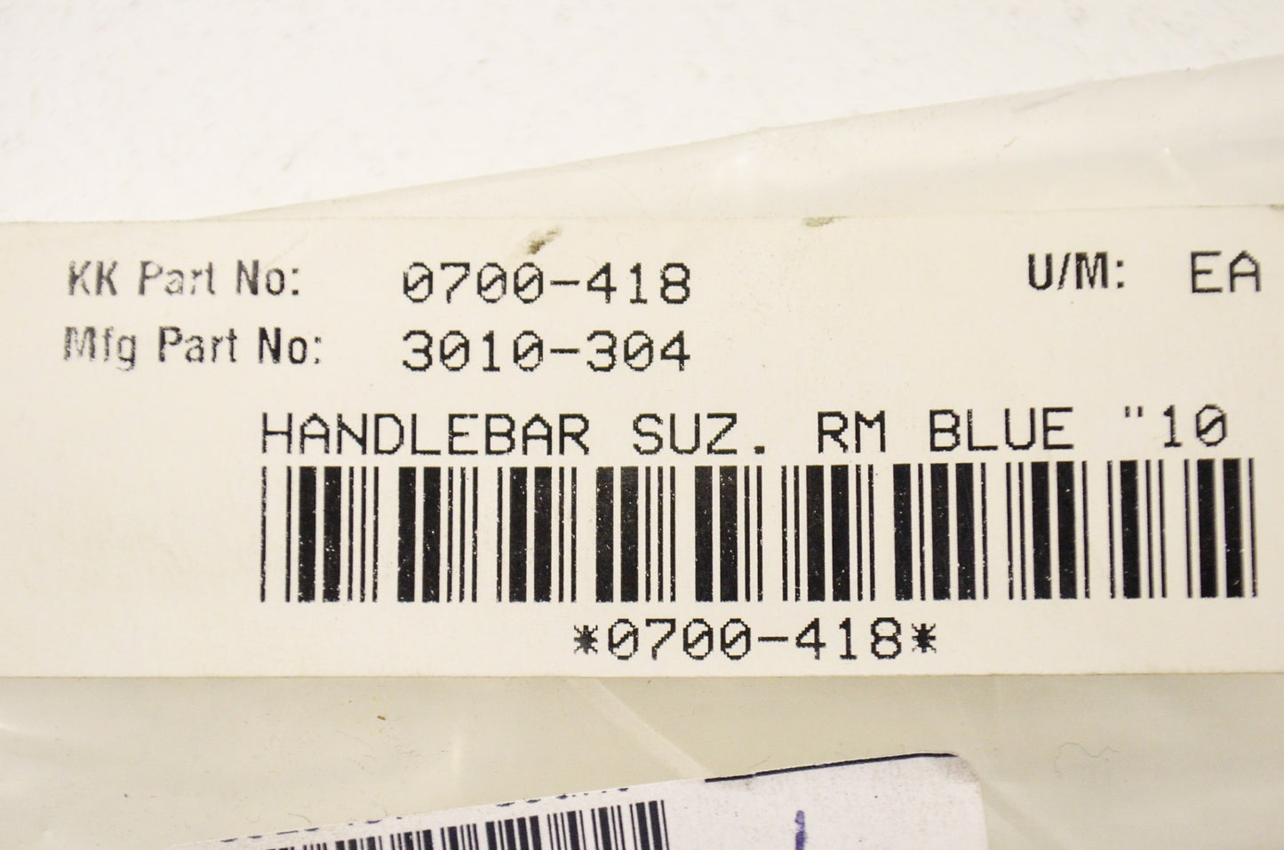 New O'Neal Carbon Steel Dirt Bike Handle Bar Blue NOS