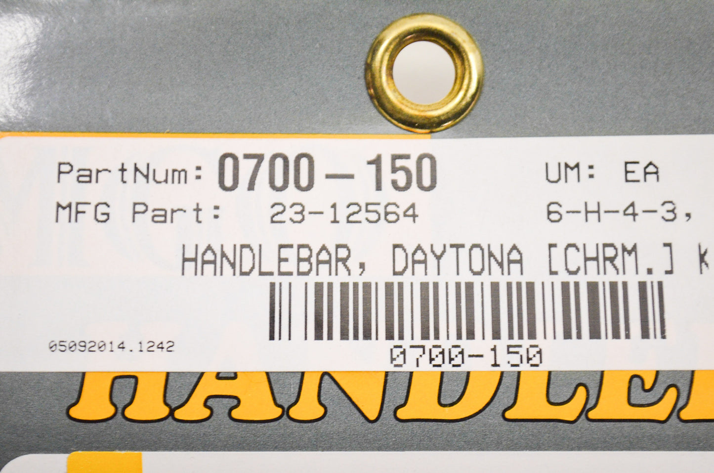 New EMGO Daytona Touring Handle Bar 7/8' Chrome NOS