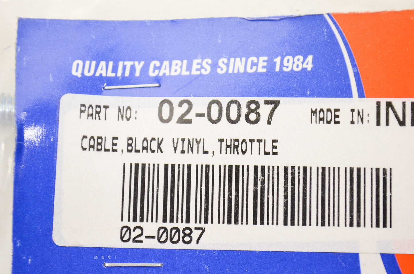 New Motion Pro Throttle Cable NOS