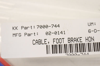 New Motion Pro Foot Brake Cable NOS