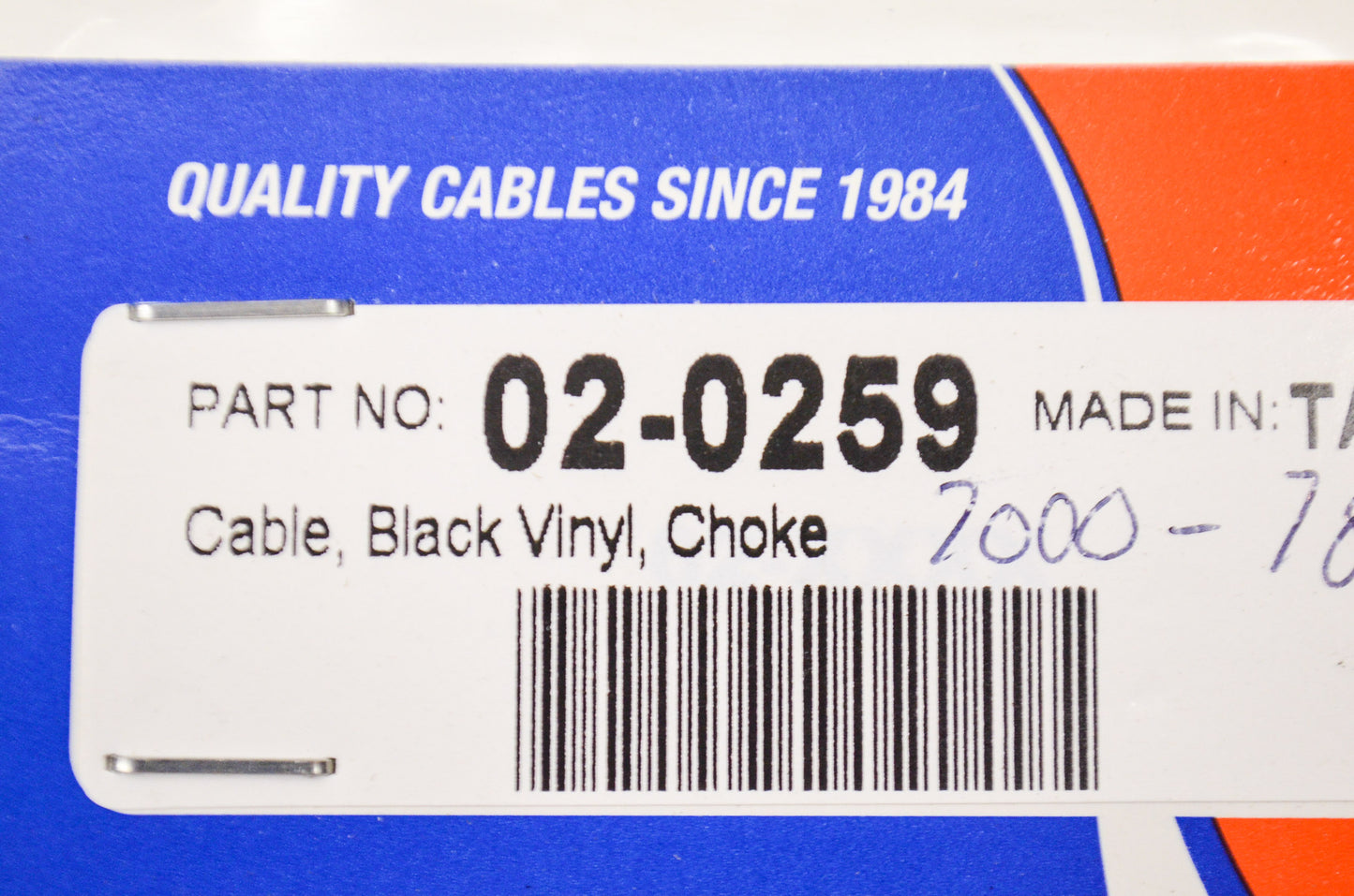 New Motion Pro Choke Cable NOS