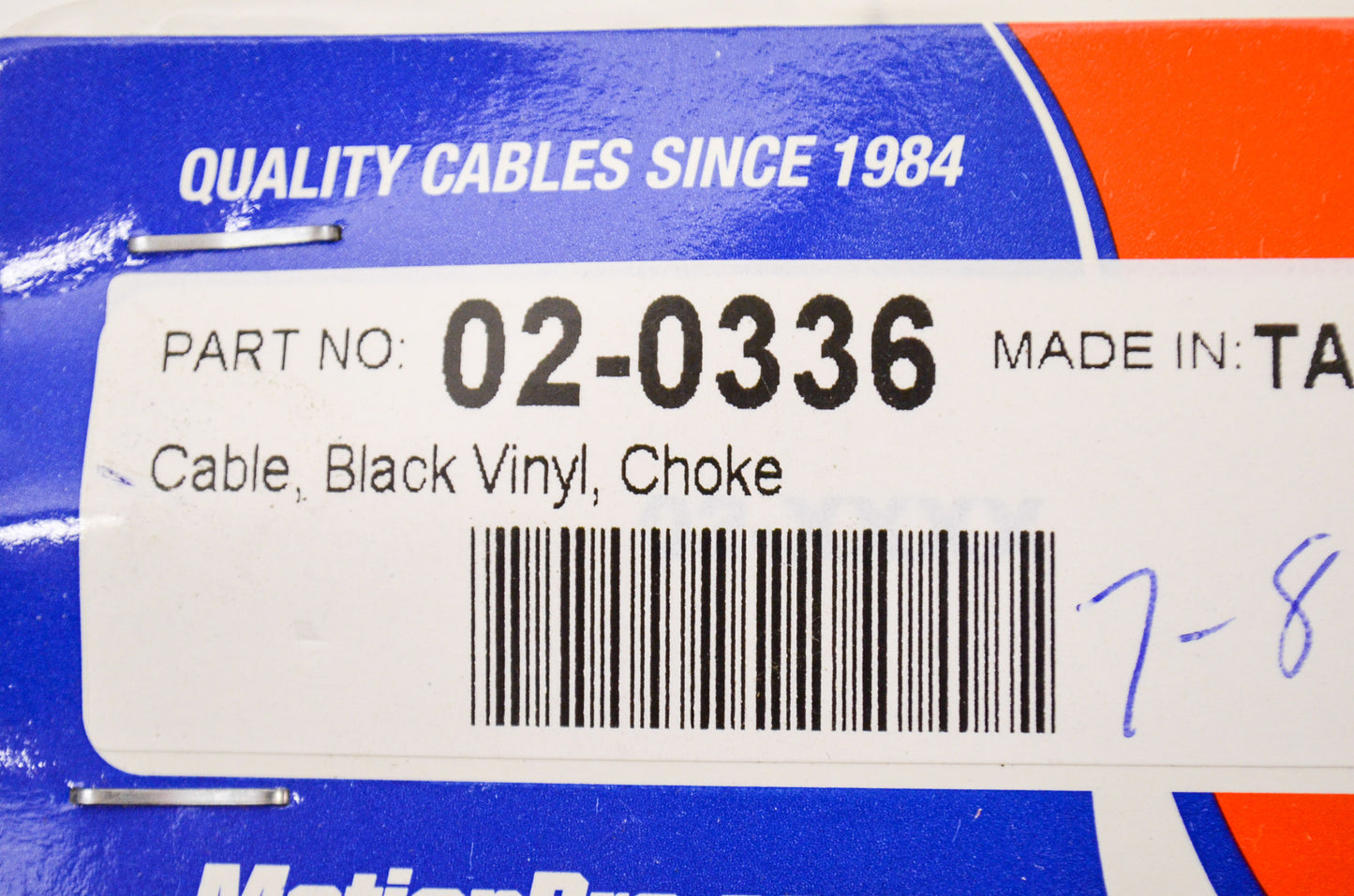 Motion Pro 02-0336 Choke Cable NOS