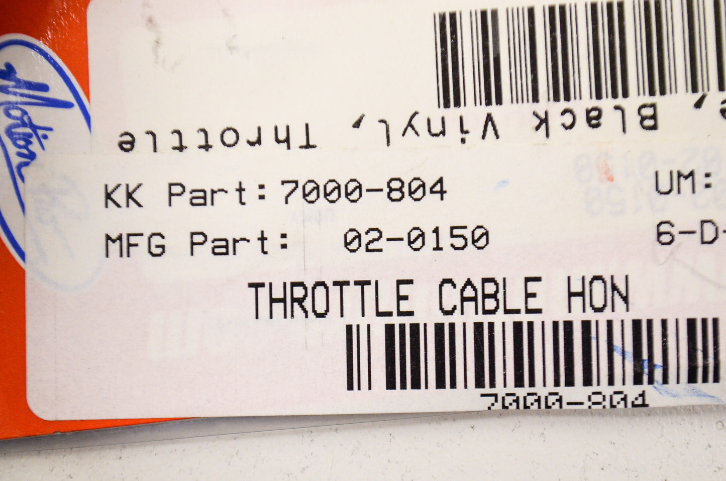 New Motion Pro Throttle Cable NOS