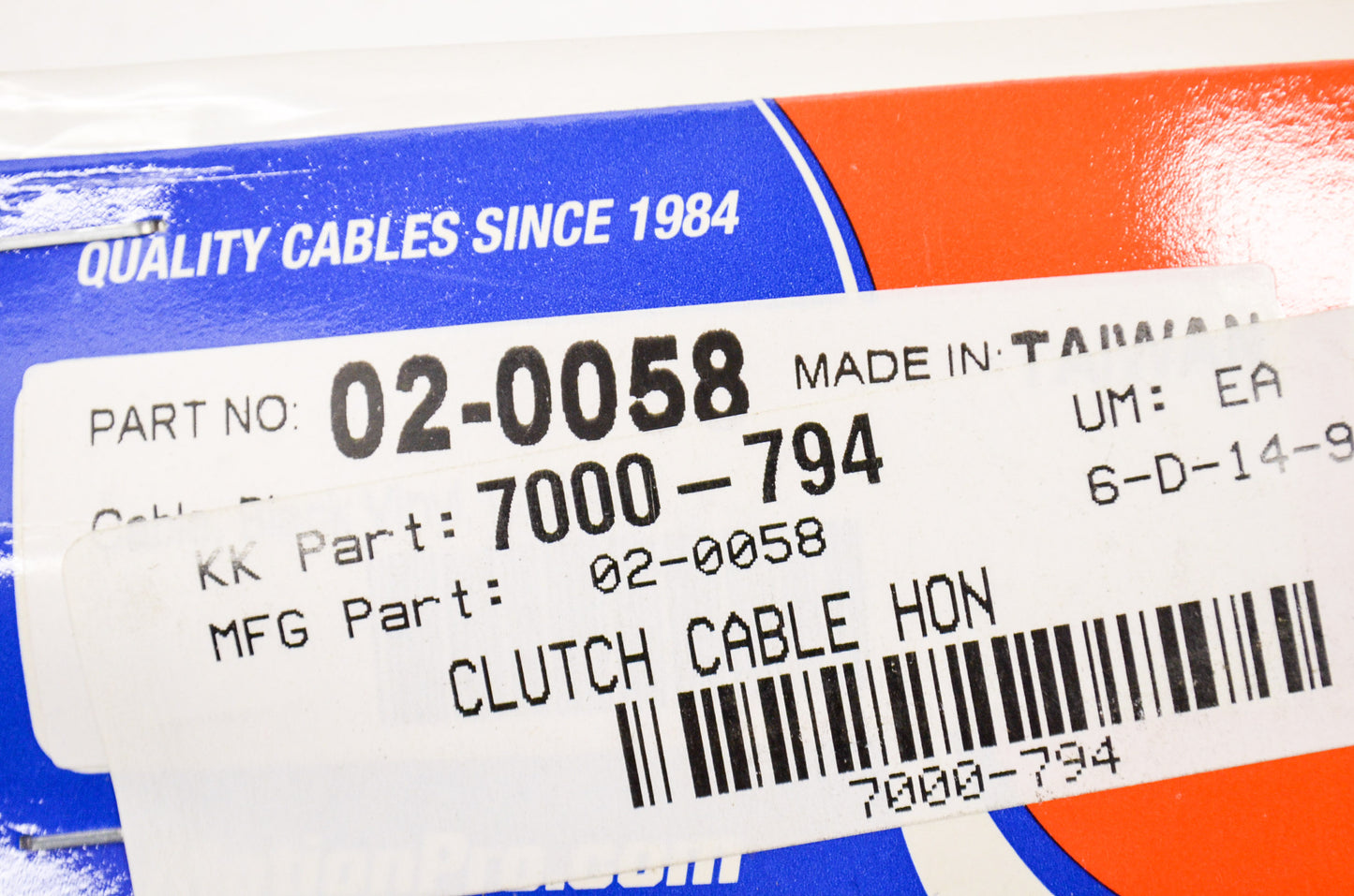 New Motion Pro Clutch Cable NOS